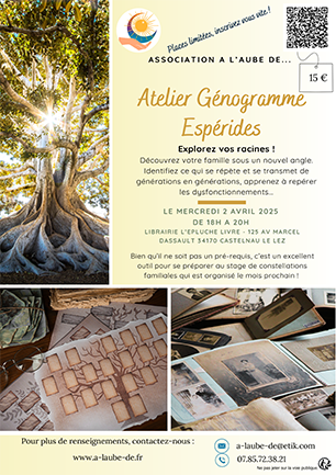 Atelier génogramme Espérides Avril 2025